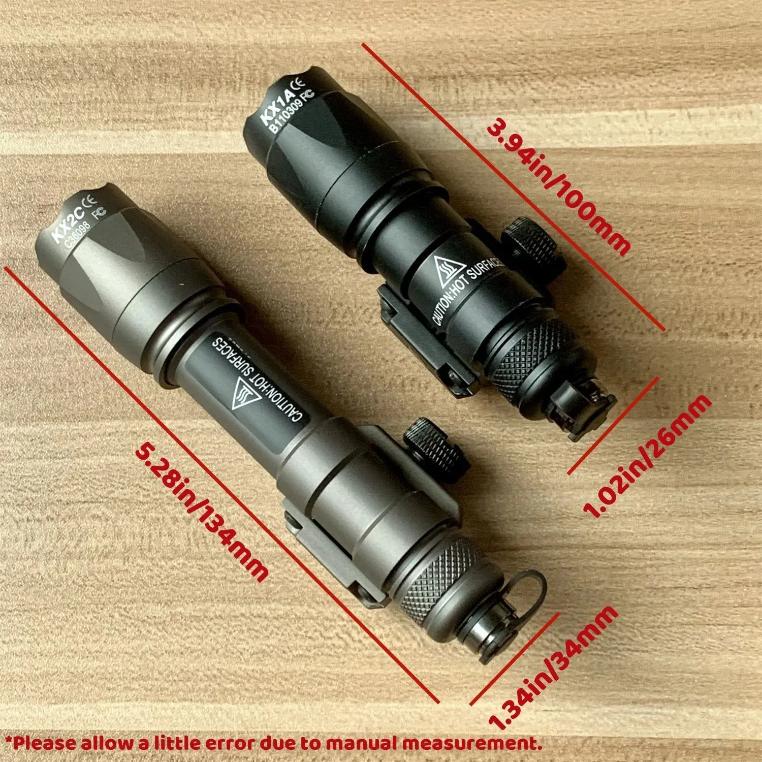 Linterna táctica Suref M600 para rifle caza, LED doble función