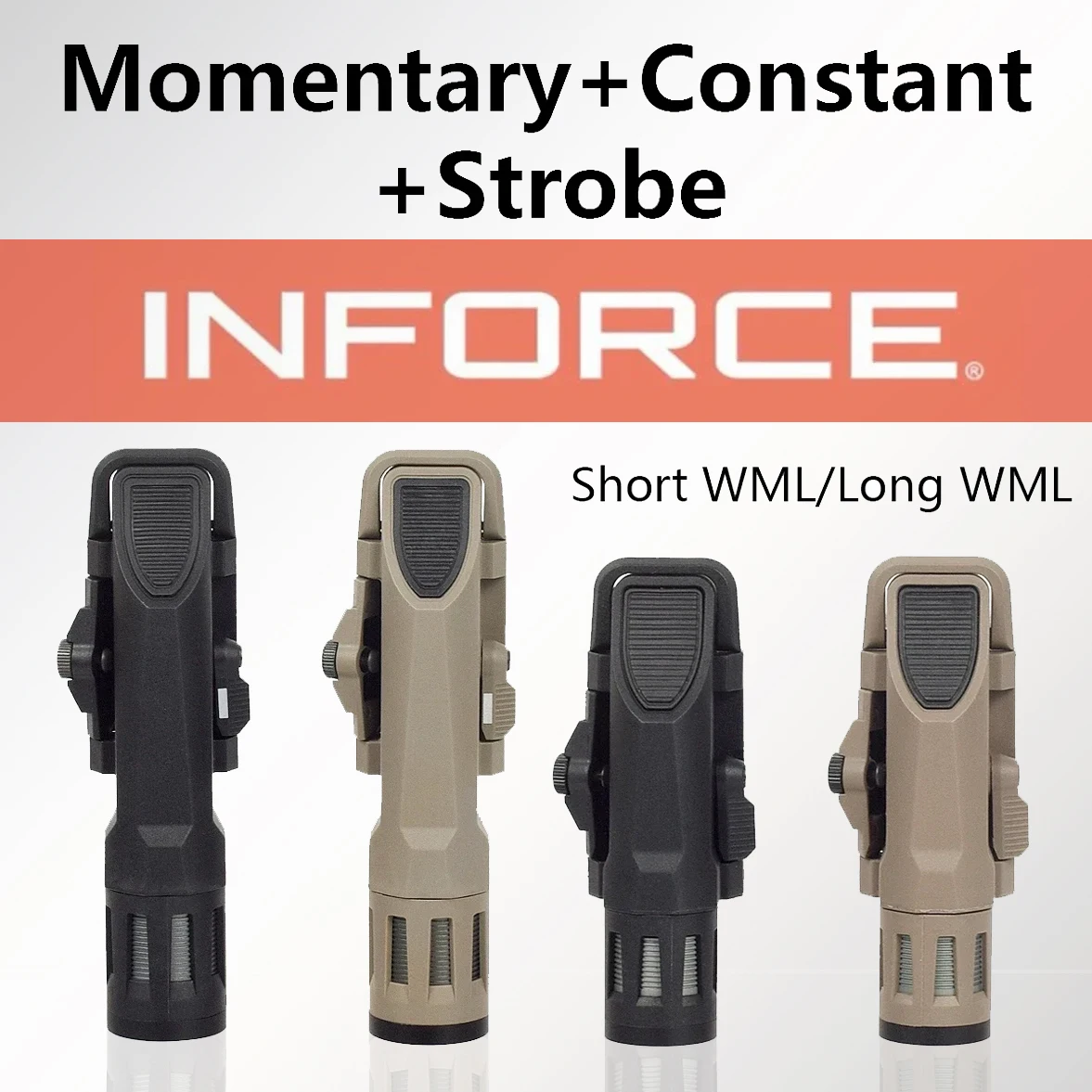 INFORCE WML, linterna táctica para rifle con riel Picatinny - imagen 3