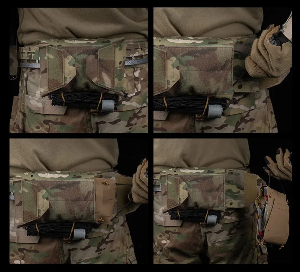 Bolsa MOLLE táctica botiquín primeros auxilios ligero compartimentada - imagen 3