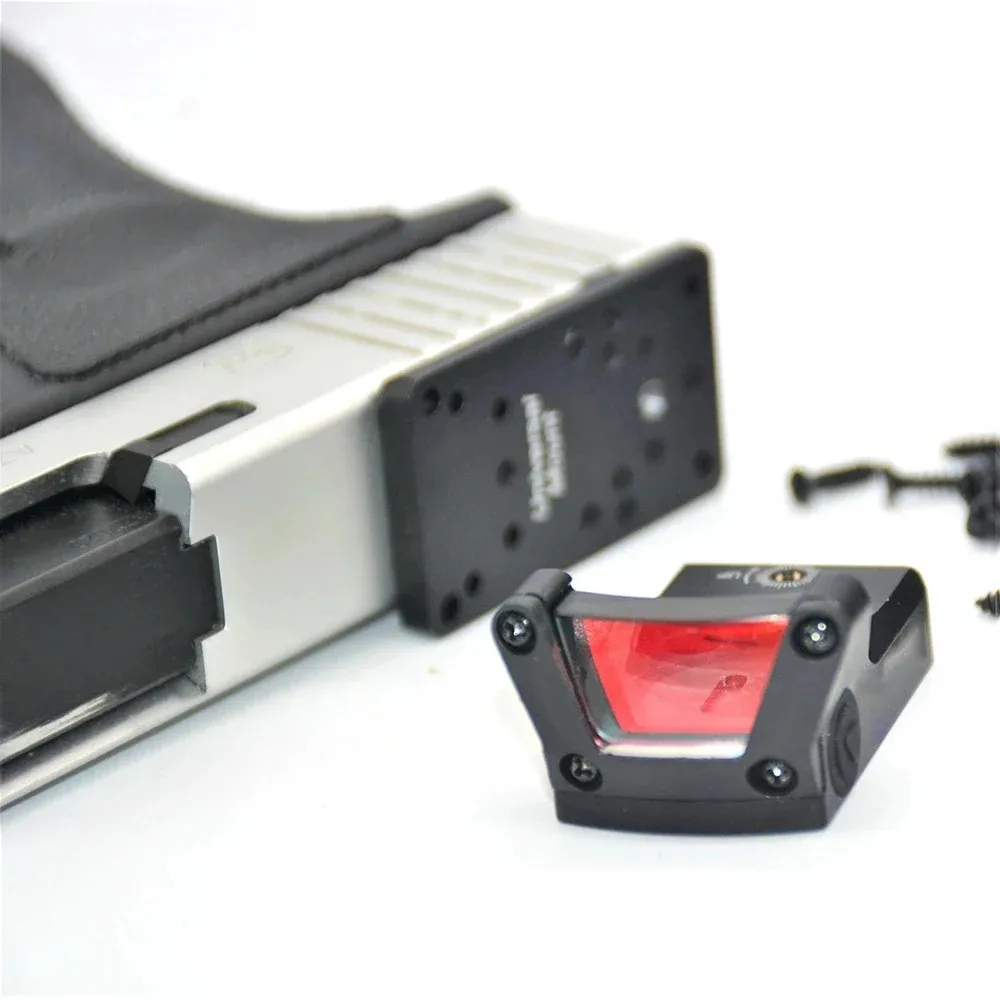 Mira punto rojo M1 táctica verde/rojo para Airsoft con riel Picatinny - imagen 2