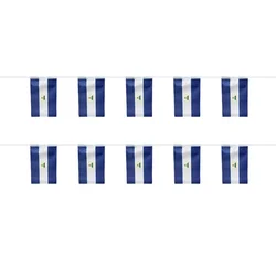 Banderines Nicaragua de poliéster para guirnalda y decoración