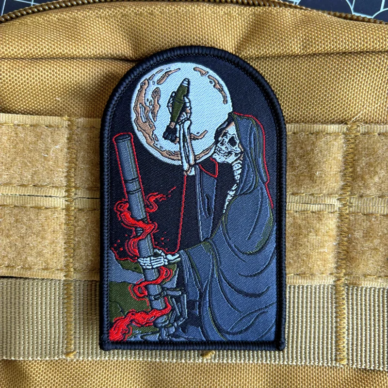 Parche calavera artillería uso