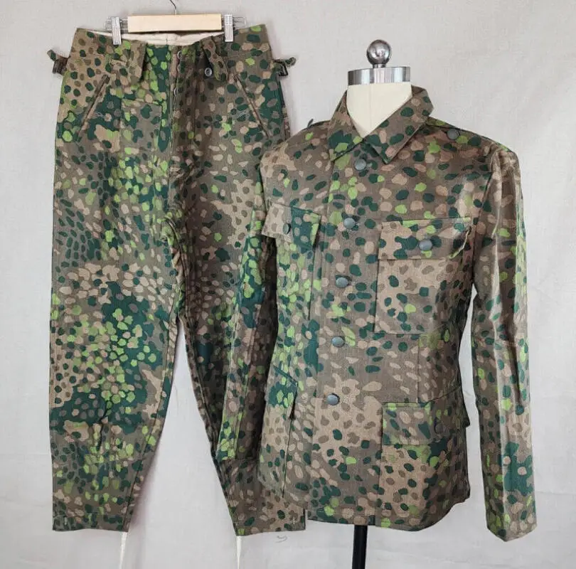 Uniforme M43 camuflaje DOT44 – camisa y pantalones para reenactación - imagen 2
