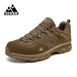 HIKEUP Zapatos Senderismo Cuero Hombre – Calzado Trekking Resistente