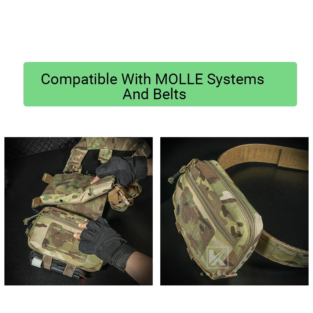 Bolsa táctica KRYDEX GP con gancho y bucle para cinturón - imagen 4