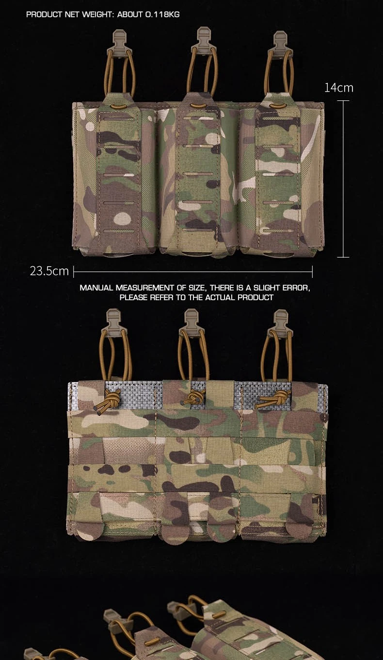 Bolsa con compatibilidad MOLLE para equipamiento táctico