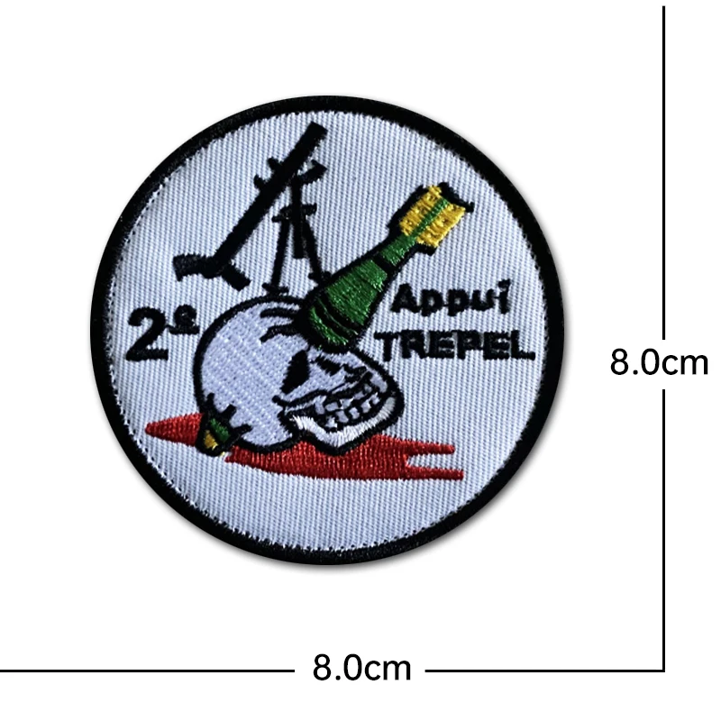 Parche calavera táctico MOLLE – Velcro adhesivo