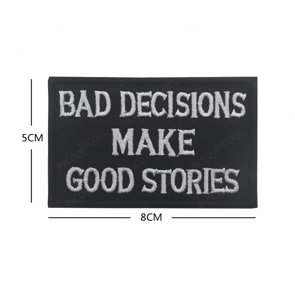 Parche táctico PVC reflectante frases inspiradoras mujer