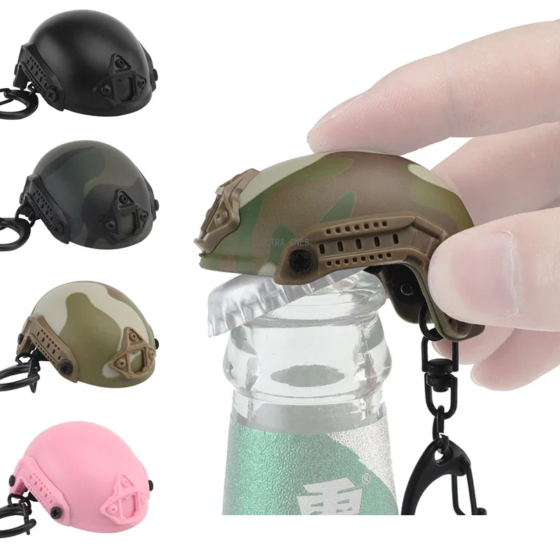 Llavero táctico mini casco abridor de botellas portátil - imagen 2