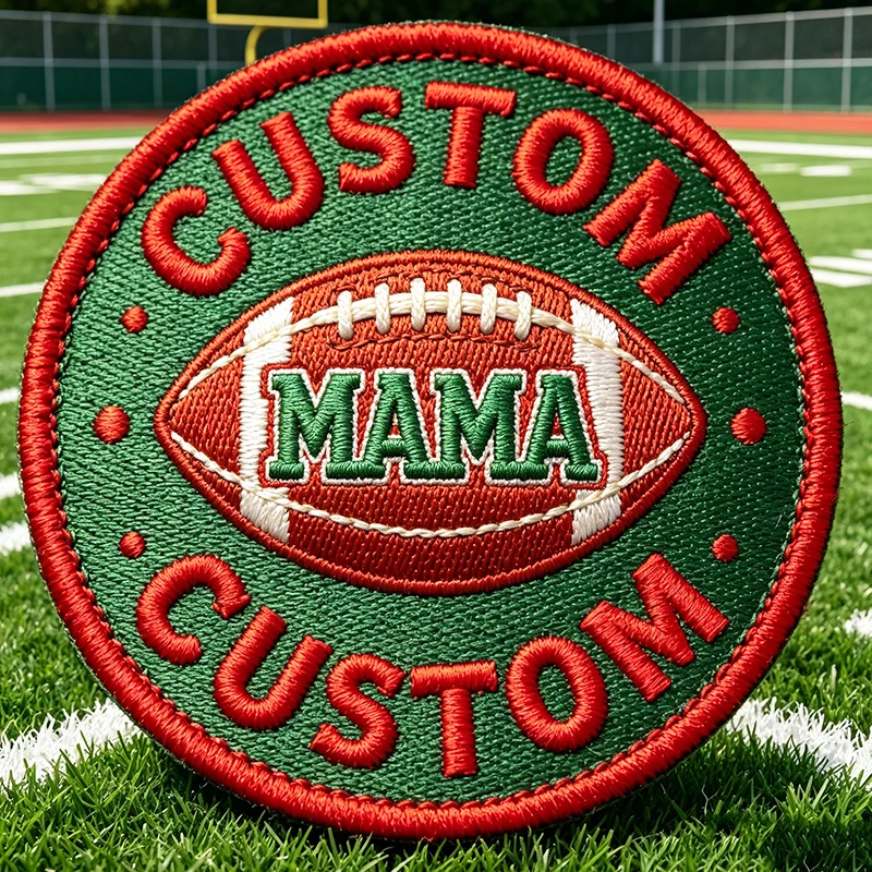 Parches bordados personalizados con diseño de rayas y chevrons