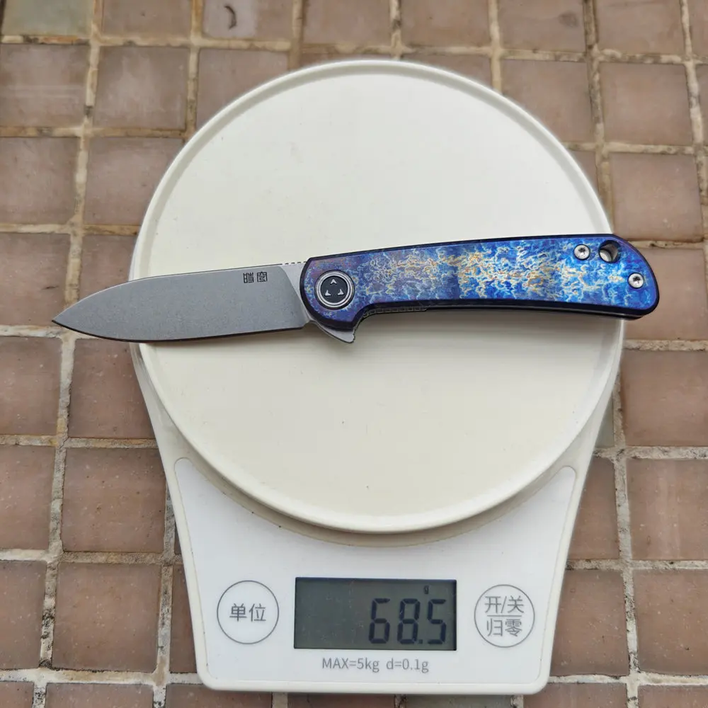 Cuchillo EDC HawkZone Space Time flipper VG10 con mango titanio - imagen 2