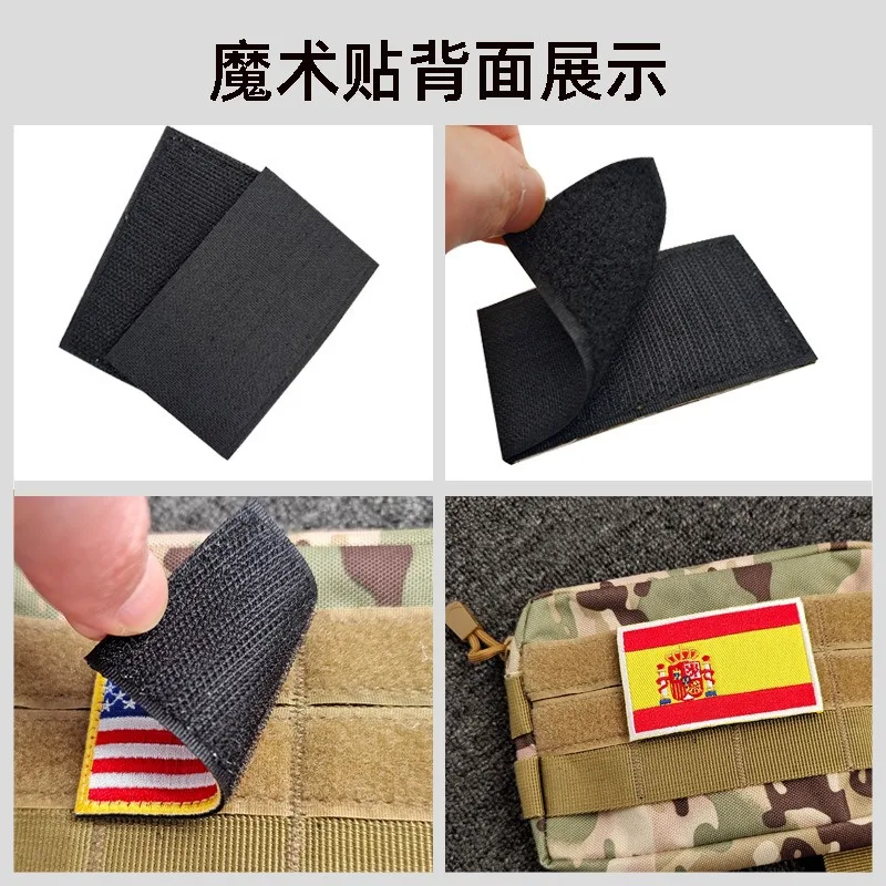 Parche Táctico Bordado Cruz Médica Rusa con Velcro para Mochilas - imagen 4