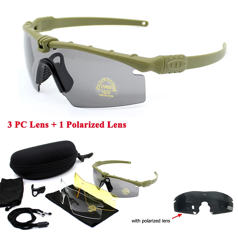 Gafas de tiro tácticas polarizadas para protección exterior - imagen 4