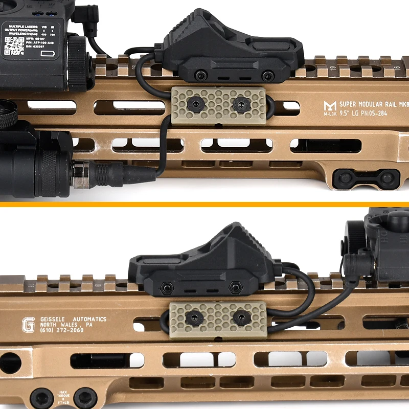Gestión de cables M-LOK/KeyMod para linterna PEQ M600, fijo - imagen 3