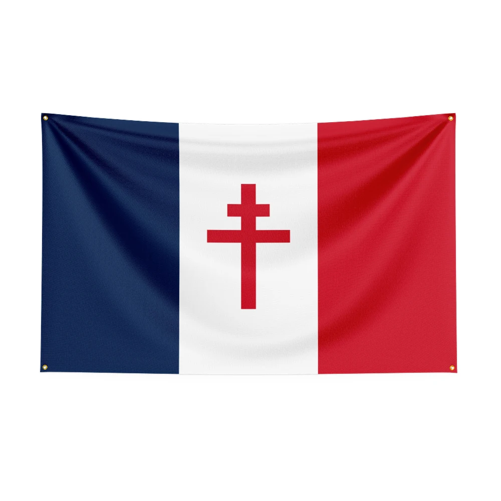 Bandera histórica Francia Libre 1940-1944 – Reproducción decorativa - imagen 5