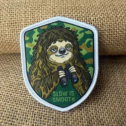 Parche táctico bordado camuflaje con gancho y bucle para chalecos
