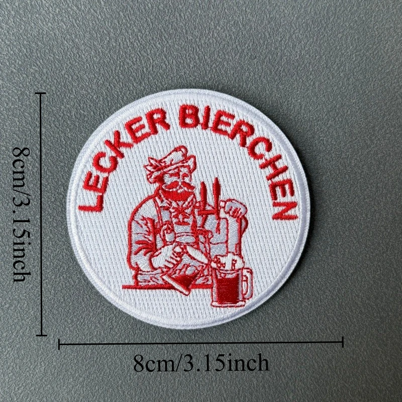 Lecker Bierchen parche táctico moral bordado gancho y bucle brazalete - imagen 2