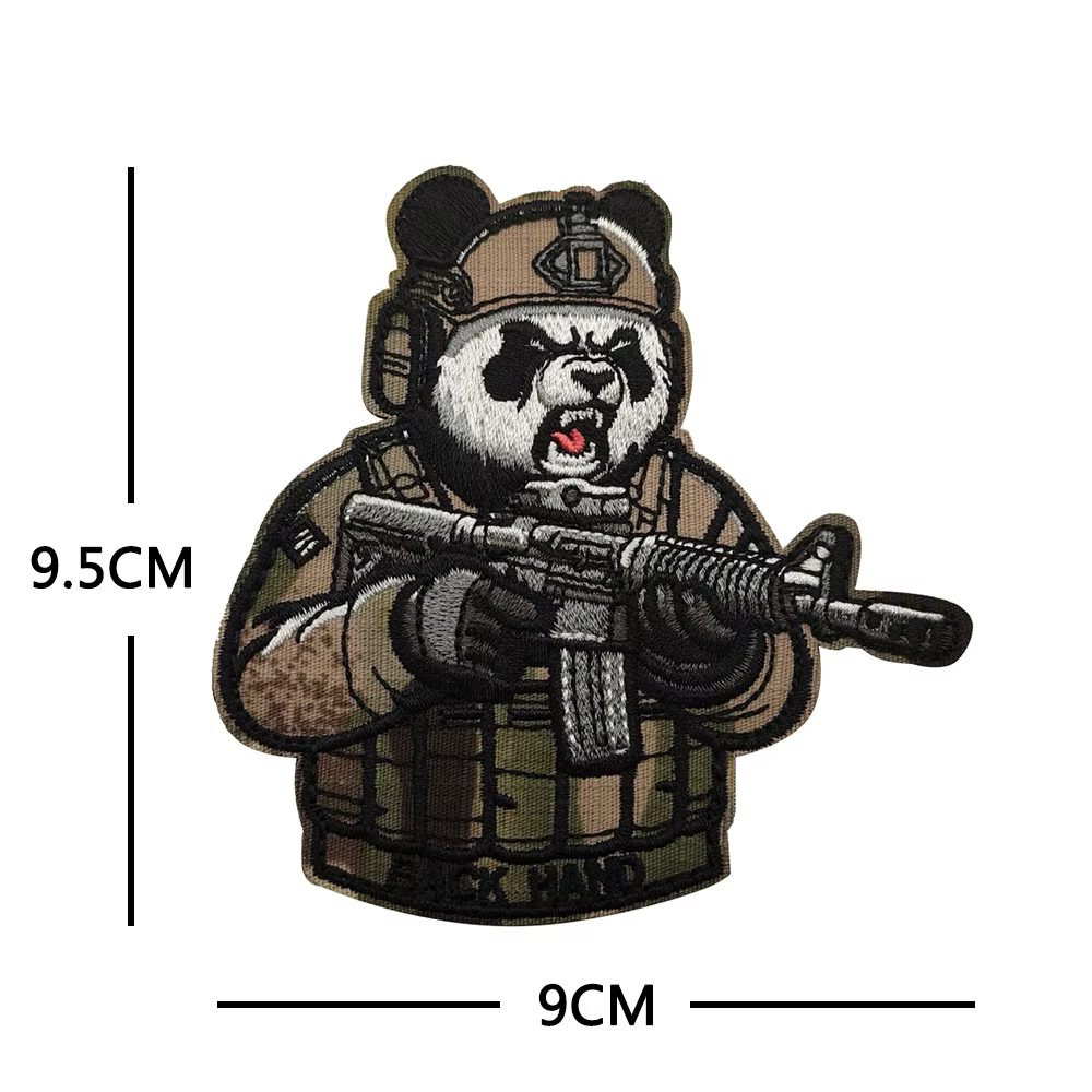 Parche táctico bordado tigre panda moral para brazalete