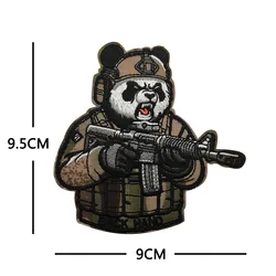 Parche táctico bordado tigre panda moral para brazalete
