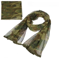 Shemagh táctico camuflaje de malla militar para cuello y cabeza