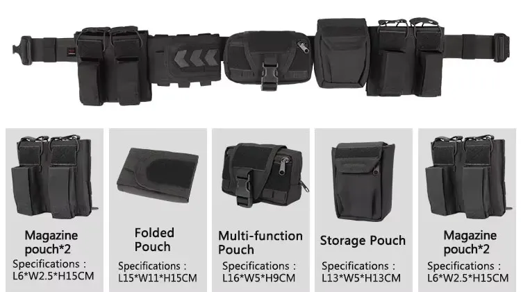 Yakeda Gear cinturón táctico MOLLE para outdoor y airsoft - imagen 5