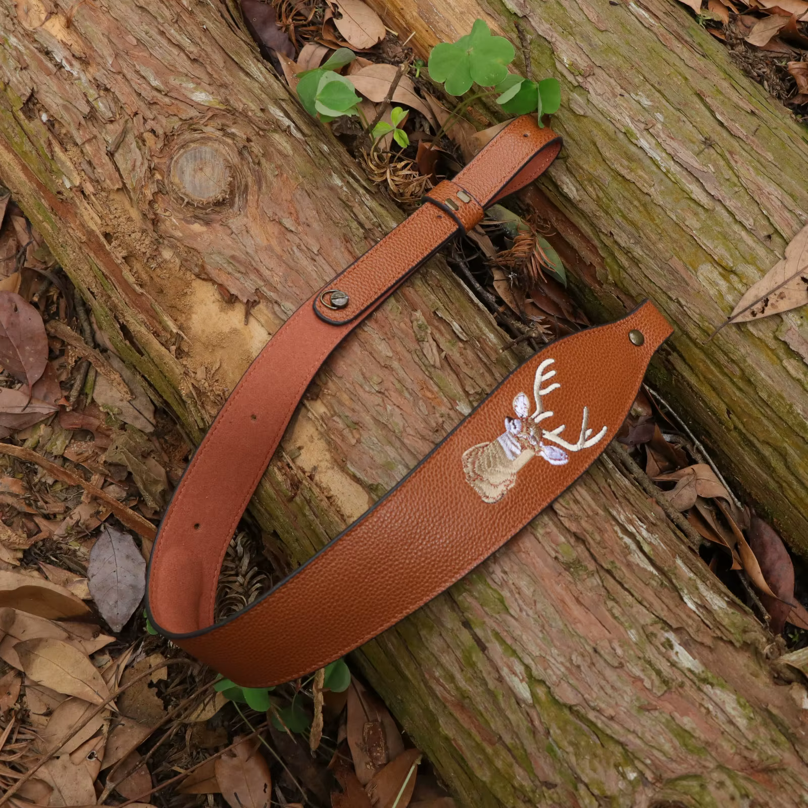 Tourbon correa táctica rifle de cuero genuino tiro ajustable marrón - imagen 2