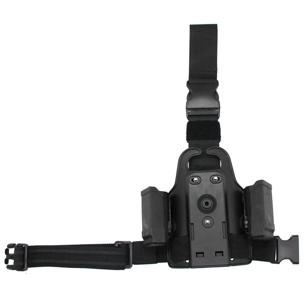 Funda táctica Glock pierna con doble porta revistas MOLLE - imagen 3