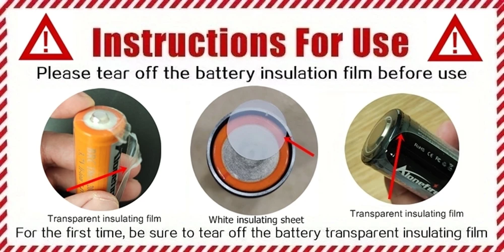 Linterna LED alta potencia y carcasa de aluminio