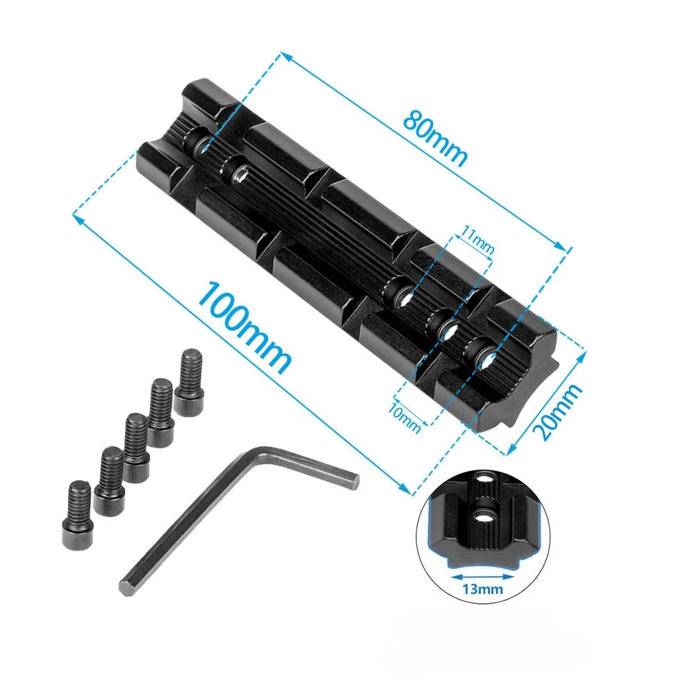 Montura táctica Picatinny de aluminio para mira óptica y láser - imagen 2