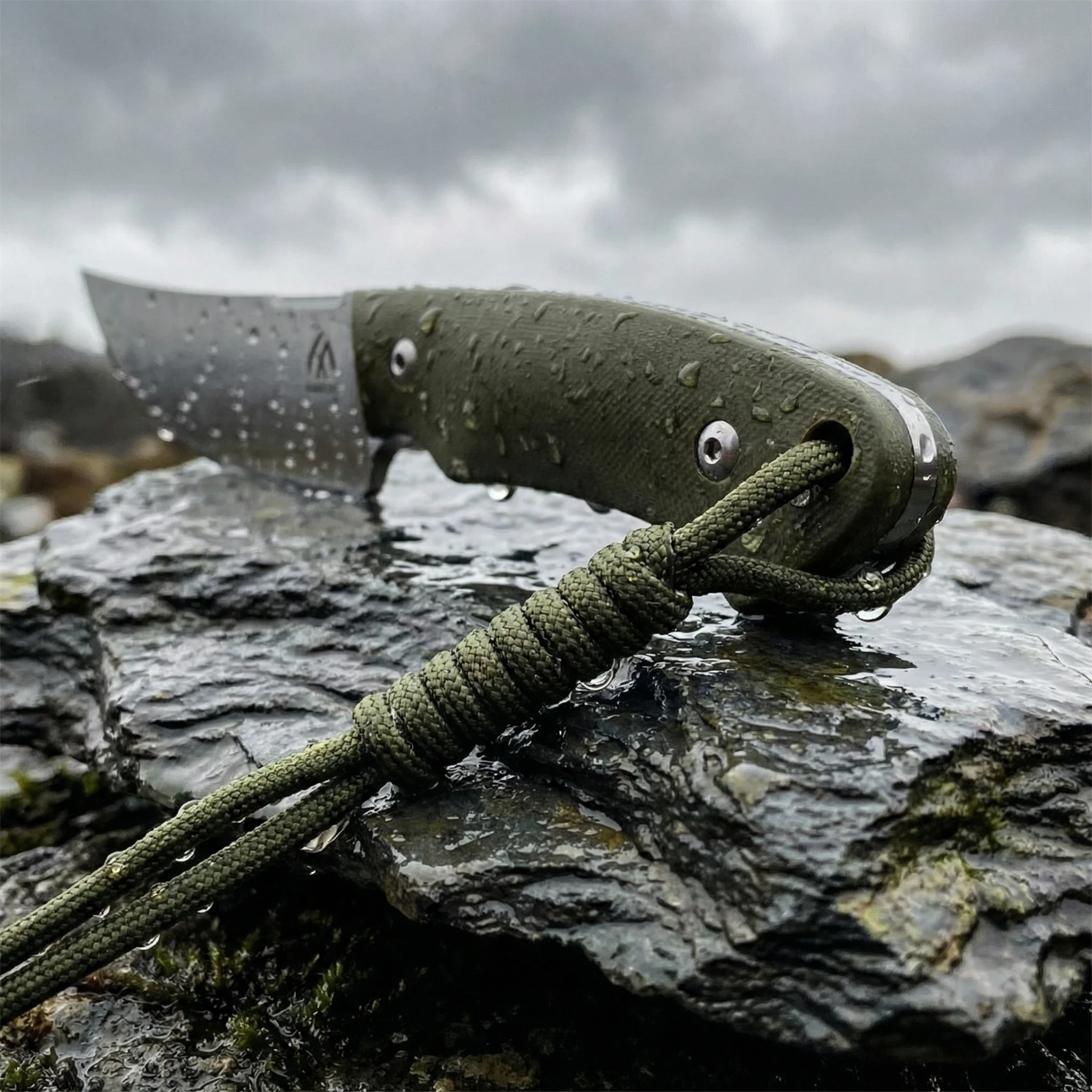 Cuchillo de hoja fija G10 para exteriores con funda - imagen 3