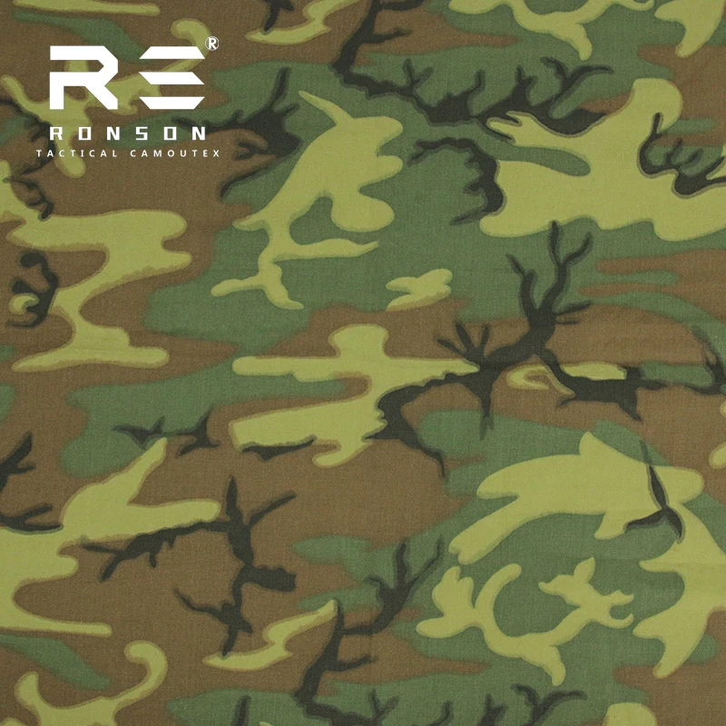 Tela táctica ripstop ERDL NYCO para uniformes - imagen 4