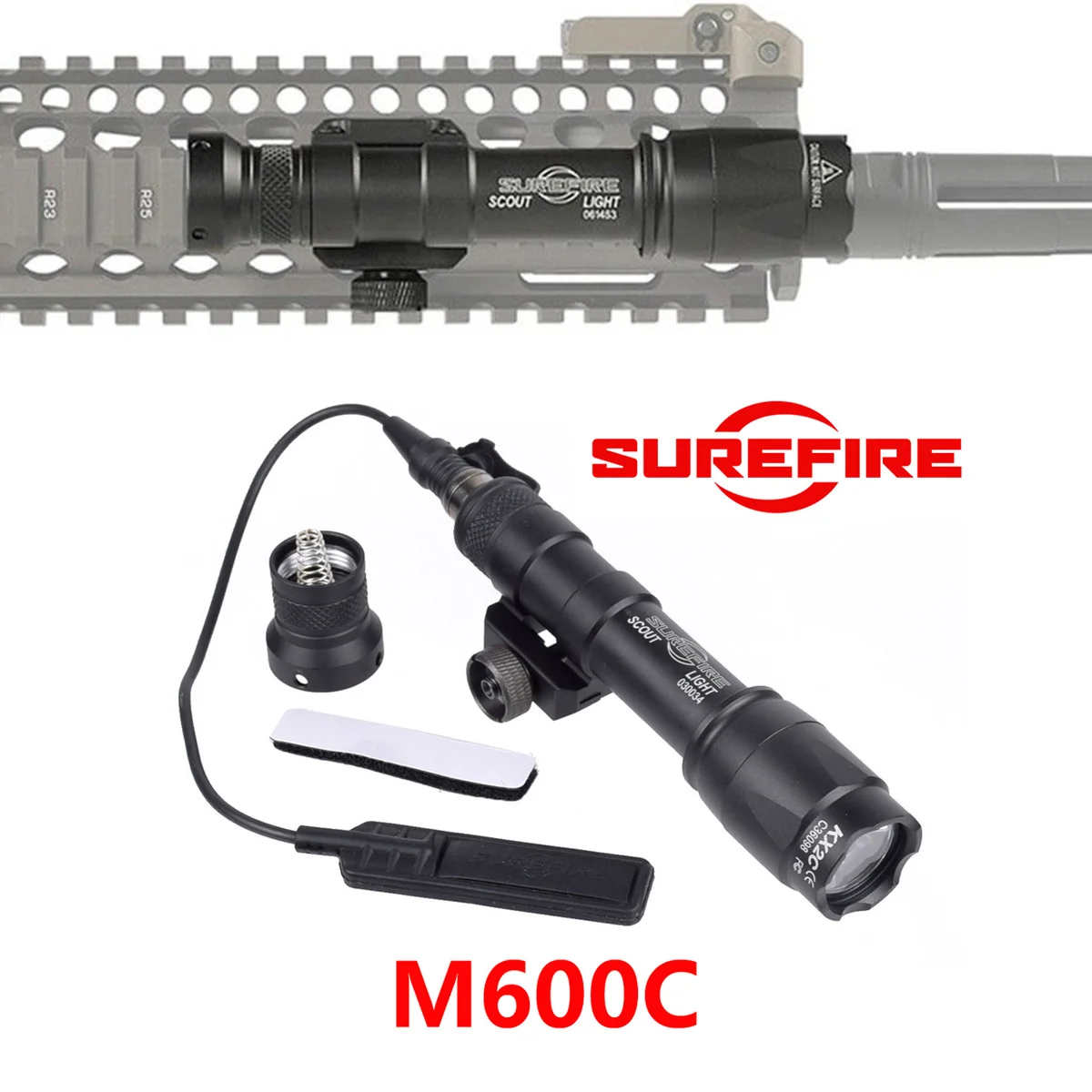 Linterna táctica Surefire M600C LED para arma – Montaje táctico - imagen 5