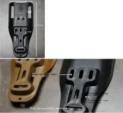 Soporte táctico ajustable para placas con correa elástica