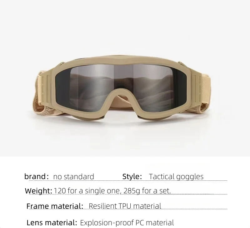 Gafas usadas en entorno nevado
