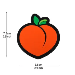 Parche táctico PVC con relieve y gancho trasero – Diseño llama