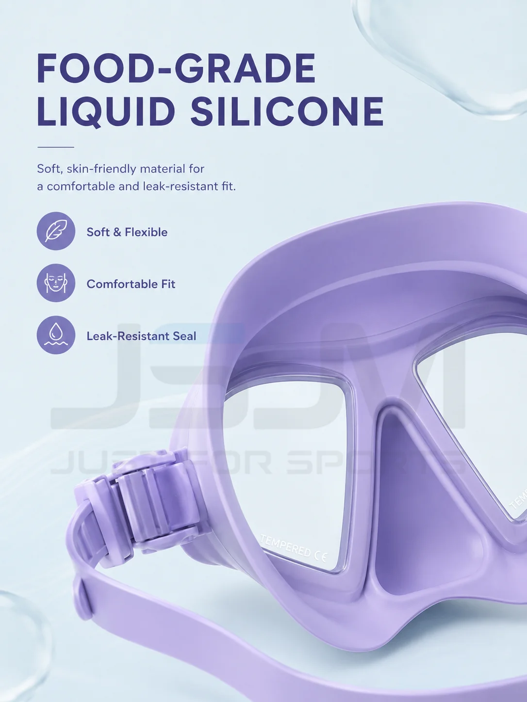 Correa de silicona ajustable con hebilla