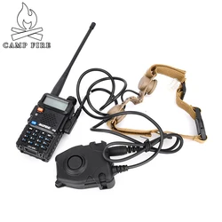 WADSN adaptador PTT táctico para auriculares TCI y radio Airsoft