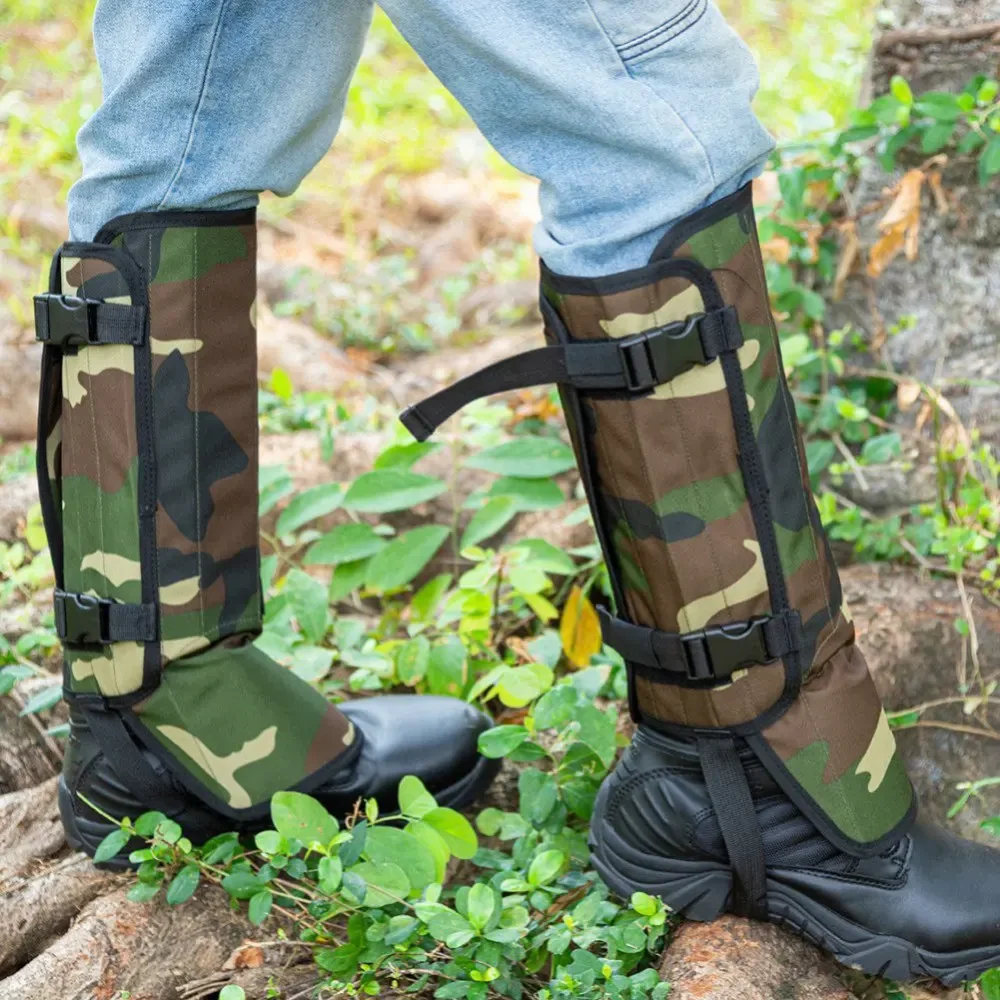 Polainas puestas sobre bota de trekking