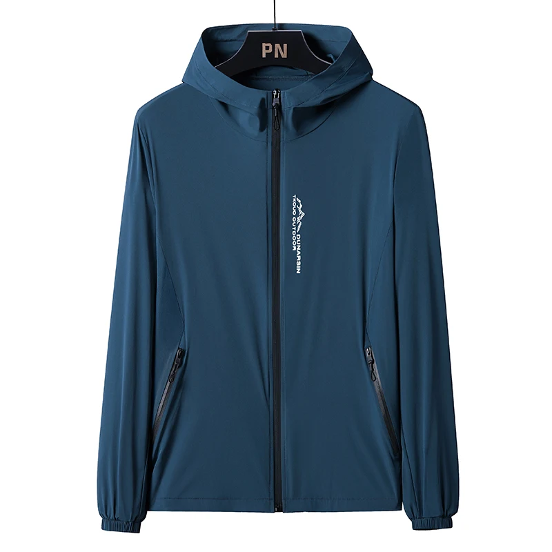 Chaqueta con capucha para hombre UPF50+ ligera y secado rápido - imagen 2
