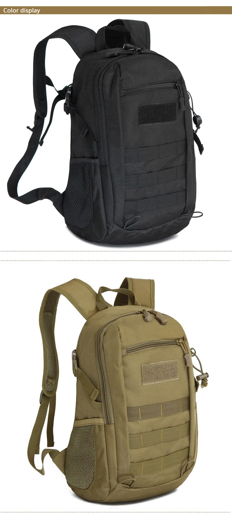 Mochila táctica impermeable con diseño de camuflaje