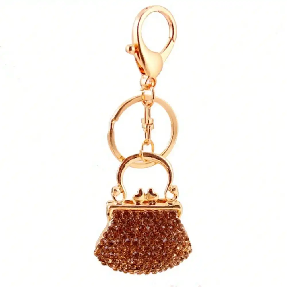 Bolso de mano con hebilla metálica y diamantes de imitación para mujer