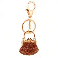 Bolso de mano con hebilla metálica y diamantes de imitación para mujer