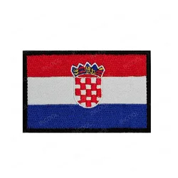 Parche bordado bandera Croacia PVC – Brazalete insignia hombro