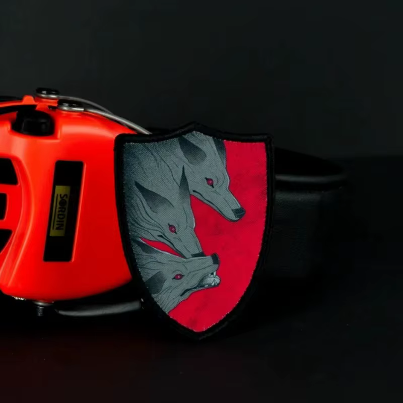 Hellhound parche táctico de moral impreso con sistema gancho y bucle - imagen 3