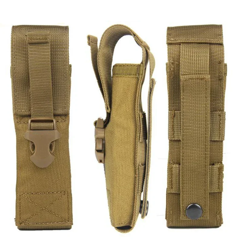 Porta linterna táctico MOLLE 1000D con clip para airsoft y caza - imagen 3