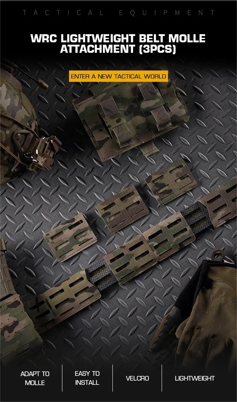 Accesorios WRC Molle en configuración táctica