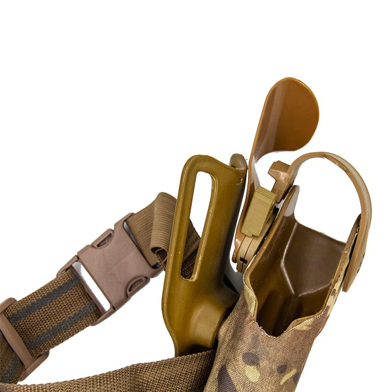 Funda táctica de cinturón para pistola con soporte linterna - imagen 5