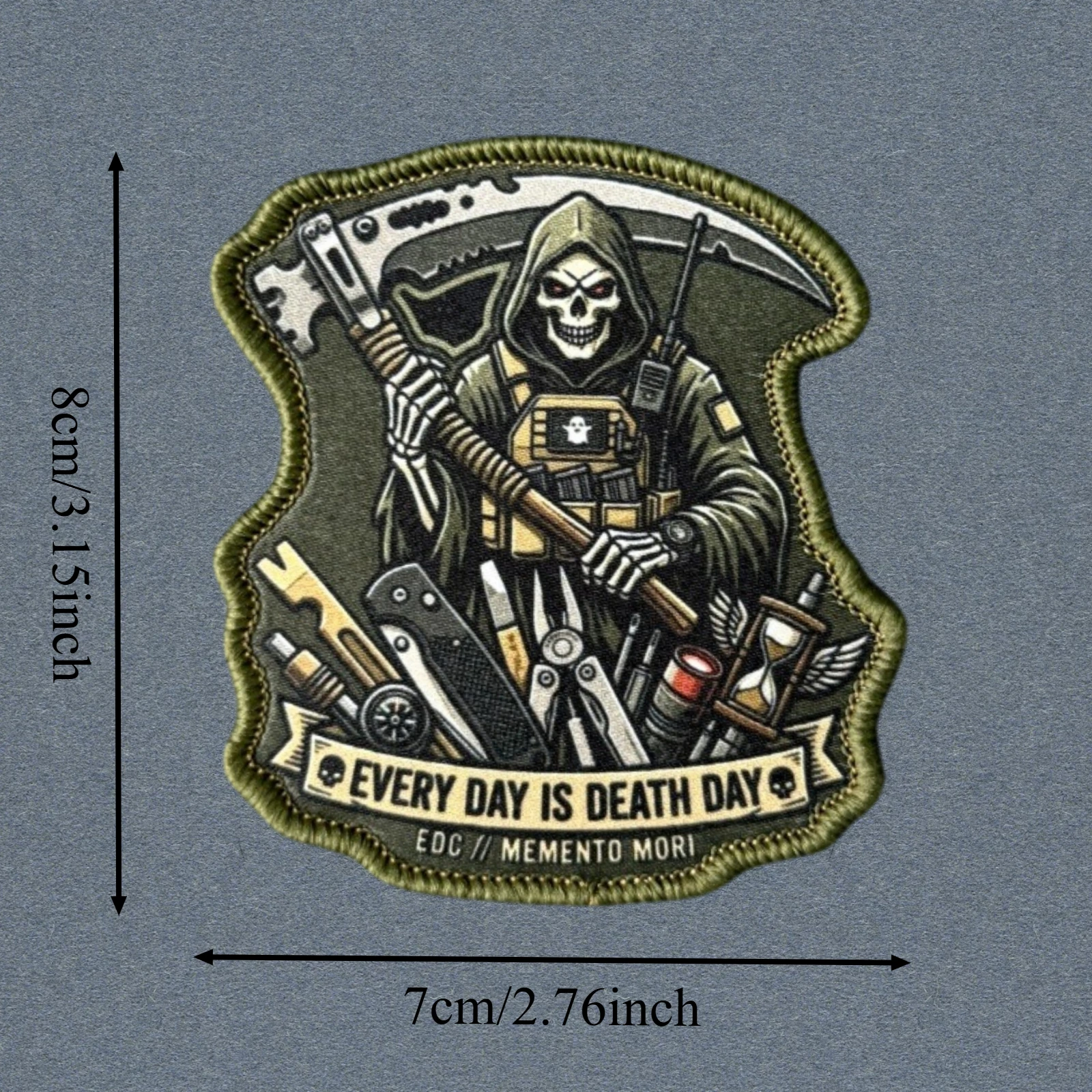 Parche táctico calavera EVERY DAY IS DEATH DAY – MOLLE