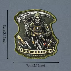 Parche táctico calavera EVERY DAY IS DEATH DAY – MOLLE