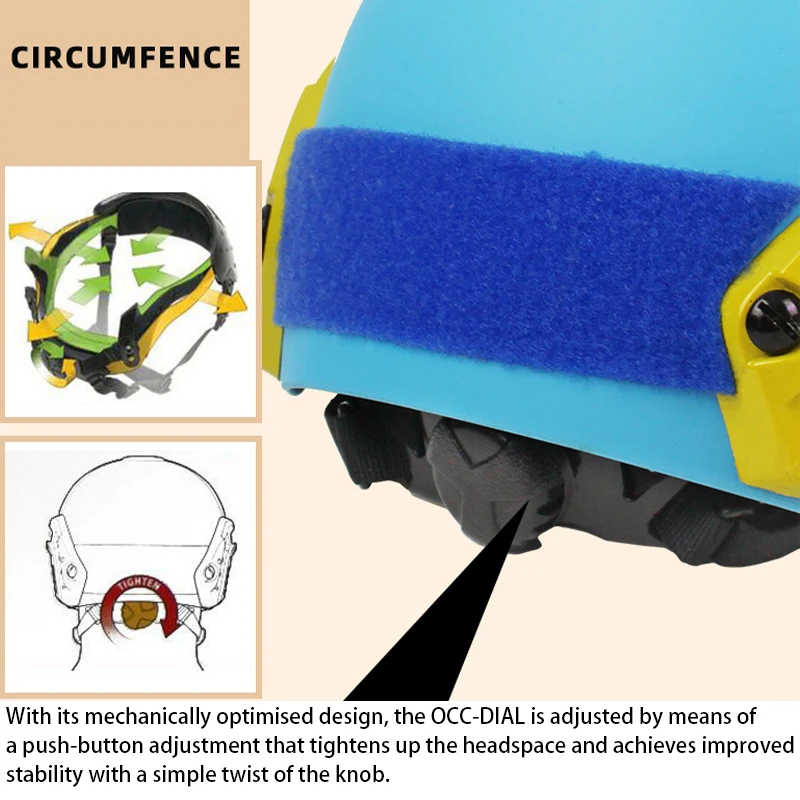 Casco táctico ligero FAST PJ ajustable para rescate y emergencia - imagen 2